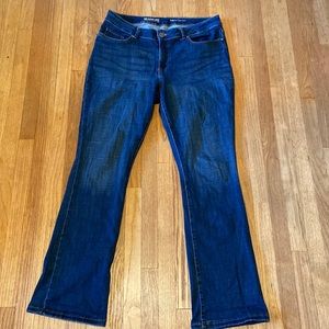 Lee Modern Series Curvy Fit Boot Cut Women's Jeans Dark Denim Size 16 Medium